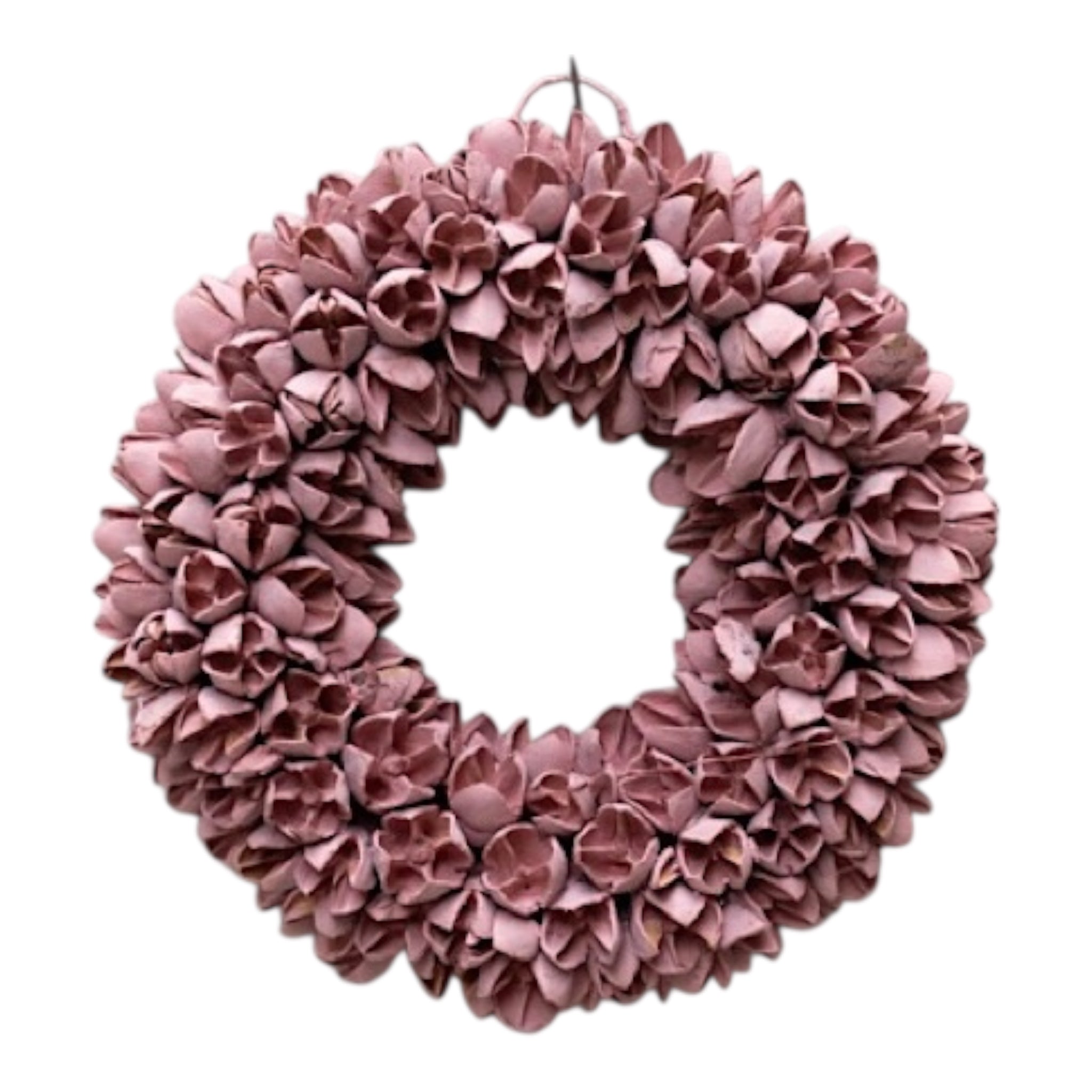 Kranz/ Bakuli-Schoten, Clay Pink - 30 cm