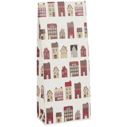 Geschenktüte/ Buntfalttüte Weihnachtsstadt - mittel