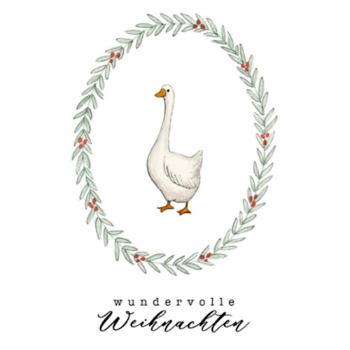 Postkarte "WEIHNACHTSGANS" - A6