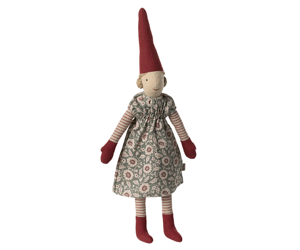 Wichtel Mini Pixy, Größe 2 - Mädchen mit Blütenkleid - 31 cm