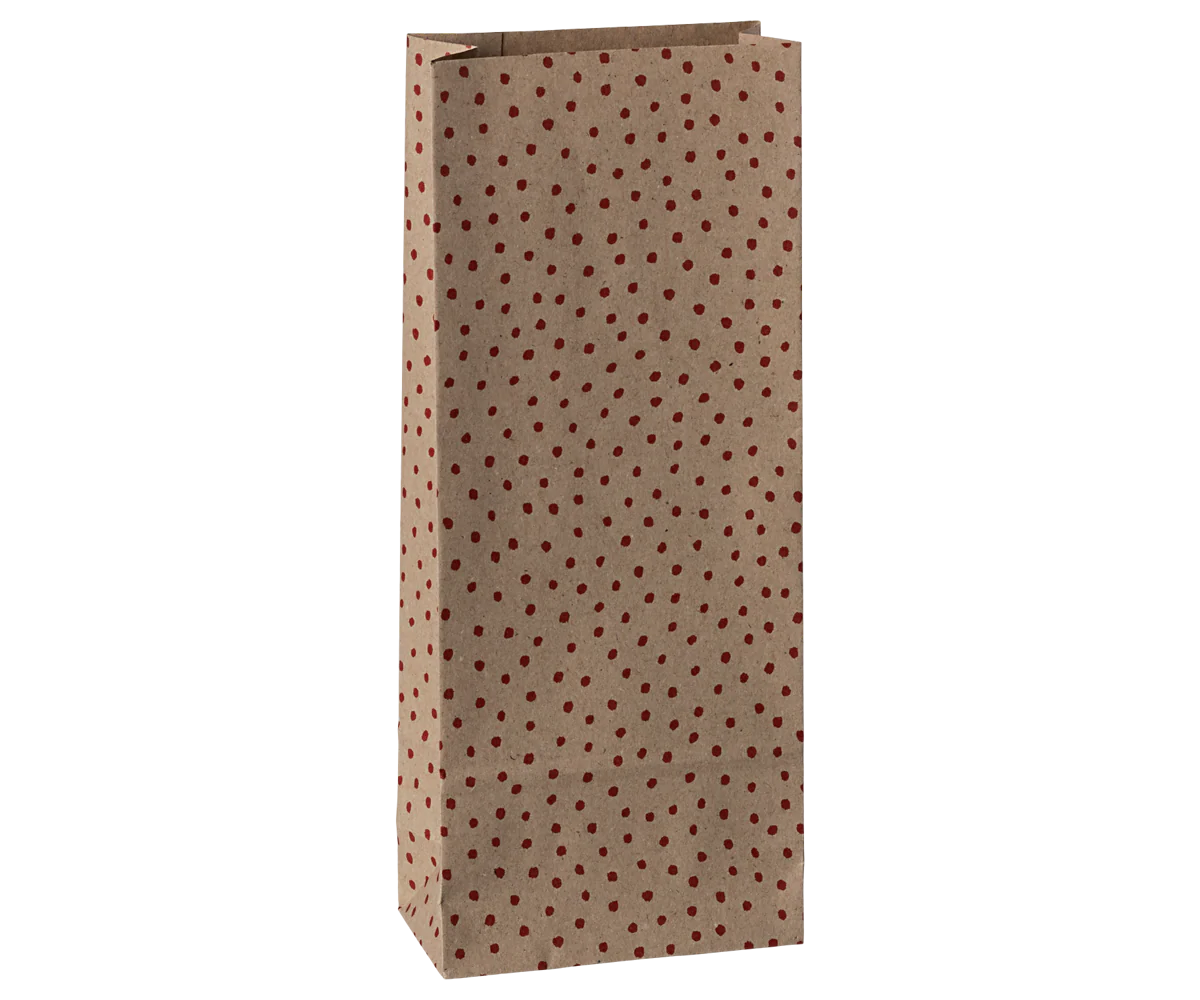 Geschenktüte/ Papiertüte, Punkte rot - mini