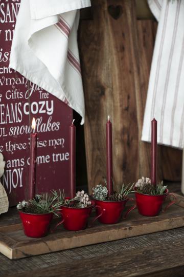 Pencil Kerze/ dünne Stabkerze,  rhododendron - Ø:1,3 H:20