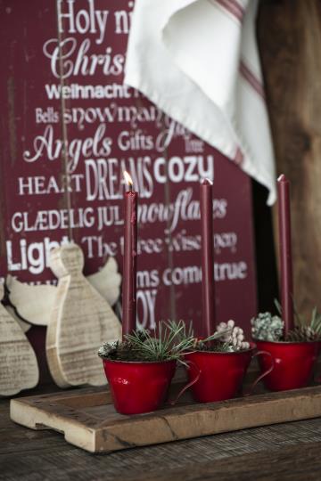 Pencil Kerze/ dünne Stabkerze,  rhododendron - Ø:1,3 H:20