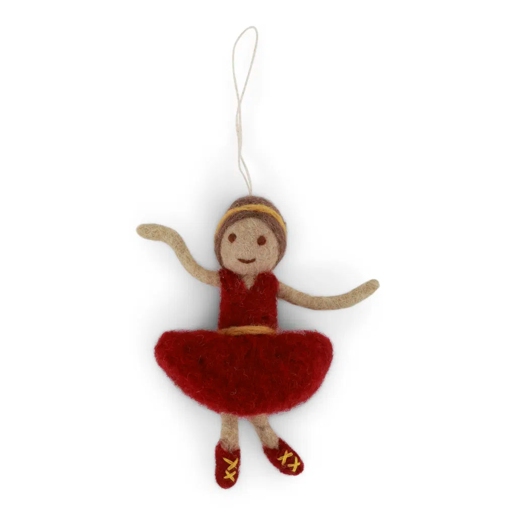 Ballerina Filzhänger/ Anhänger - Rot