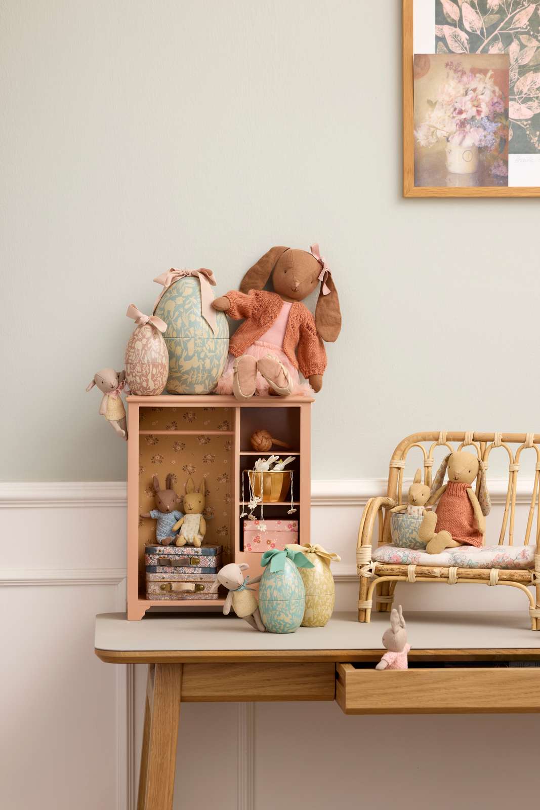 Maileg Osterei, Mittel – Metall-Ei mit Tierprint - Powder