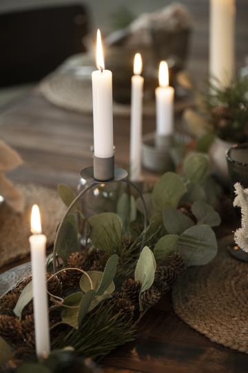 Kerzenhalter für Stabkerze, Sarah - Messing