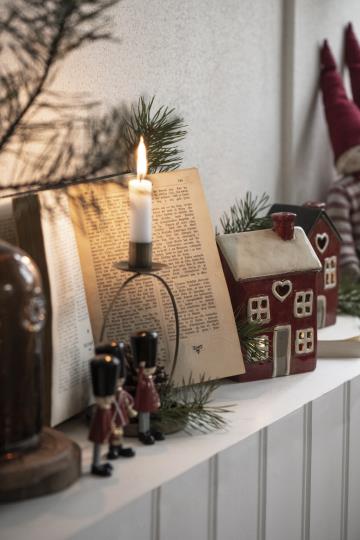 Kerzenhalter für Stabkerze, Sarah - Messing