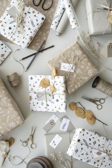 Geschenkanhänger/ Anhänger neutral Papier, graunatur - 10er Set