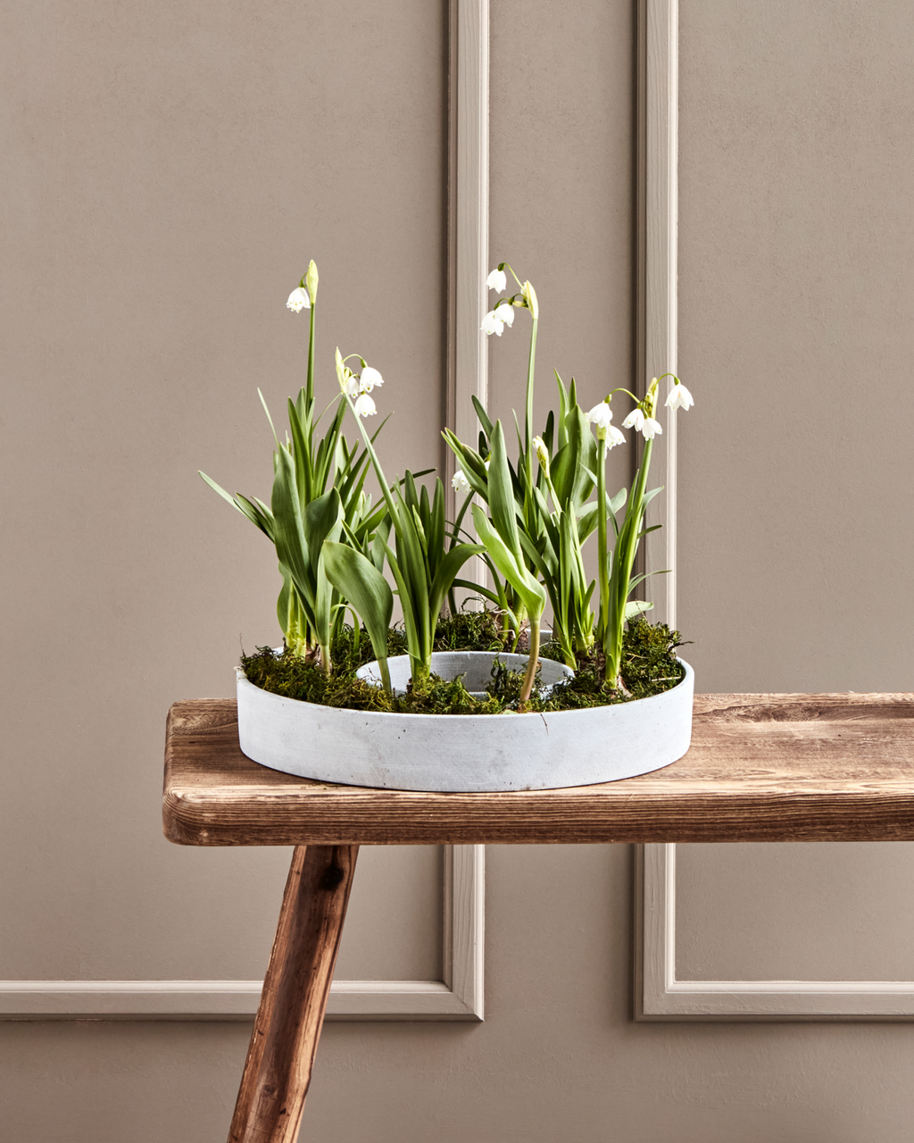 Kerzenständer, HD The Ring, Grau - 35 cm