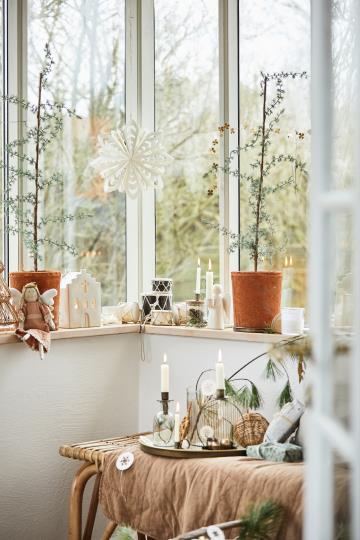 Kerzenhalter für Stabkerze, Sarah - Messing