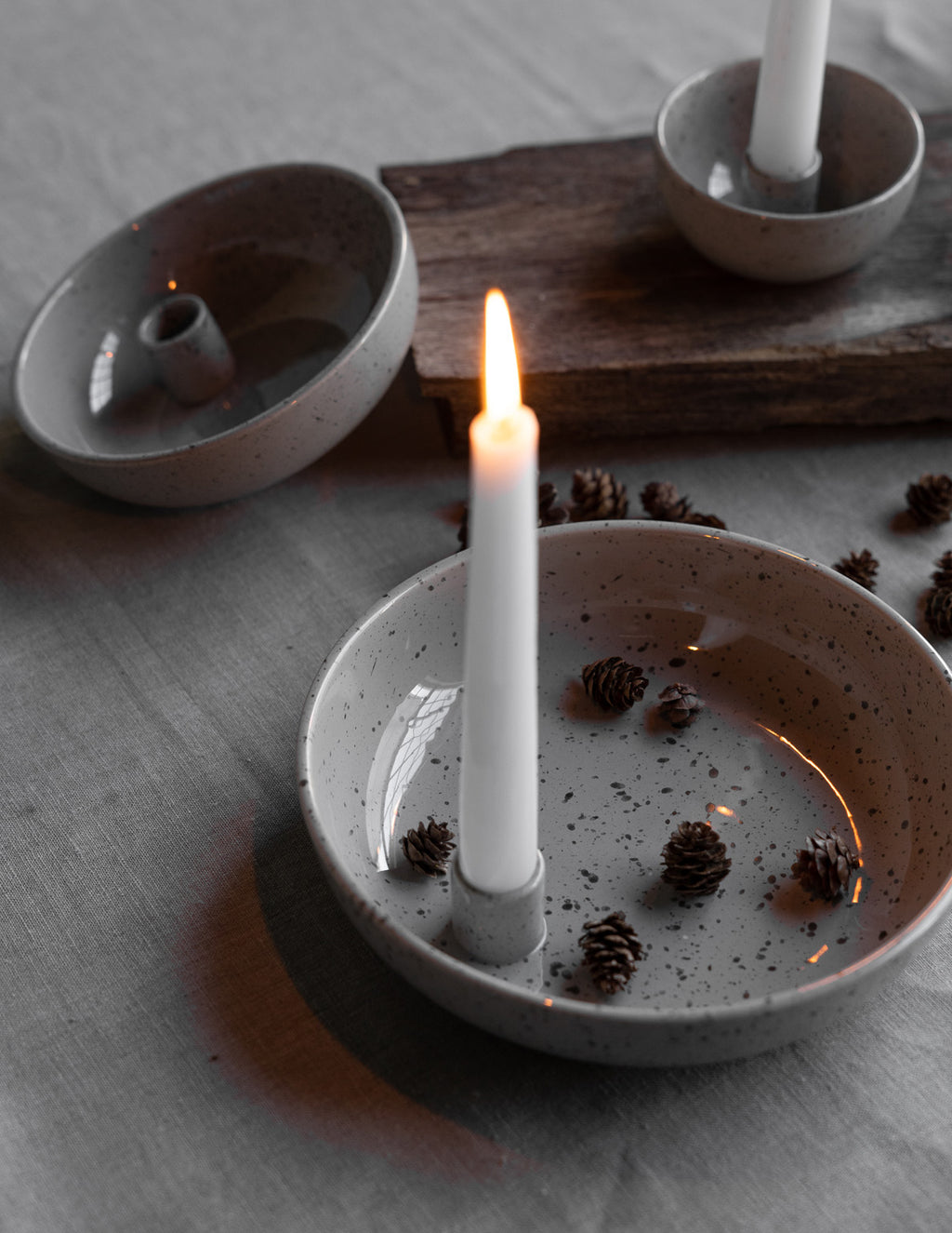 Kerzenhalter Lidatorp Größe L, Natur - lasiert