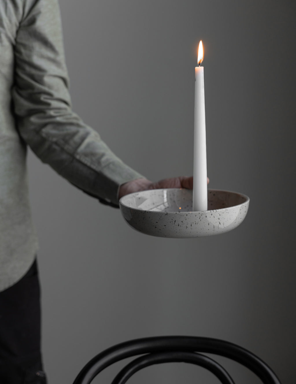 Kerzenhalter Lidatorp Größe L, Natur - lasiert