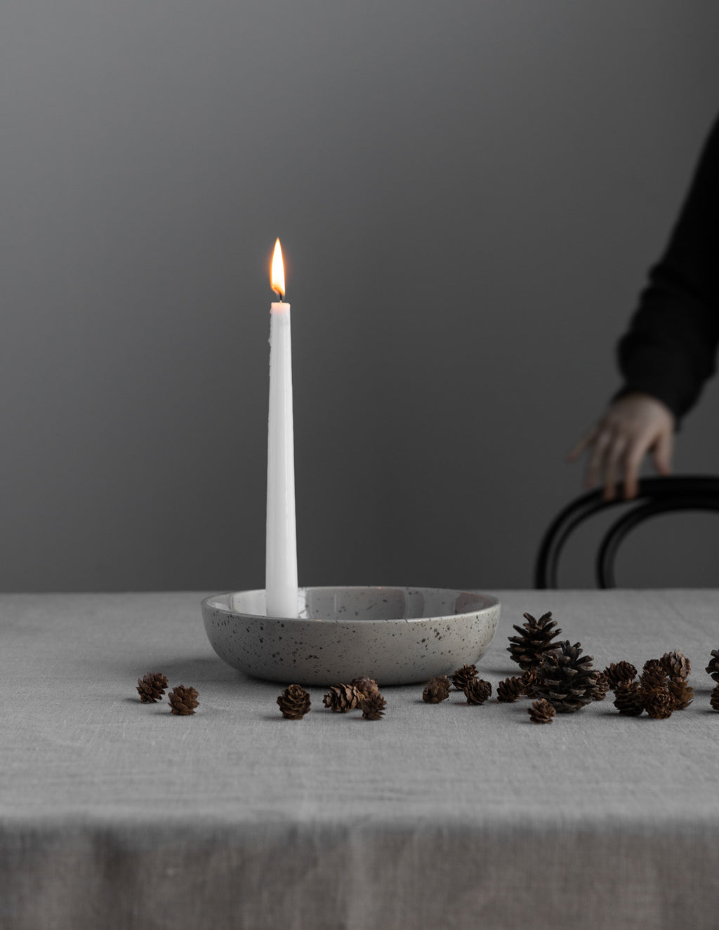 Kerzenhalter Lidatorp Größe L, Natur - lasiert