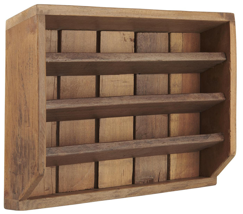 Display/ Holzkiste  mit 4 Fächern UNIKA Shaker