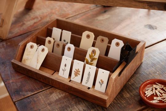 Display/ Holzkiste  mit 4 Fächern UNIKA Shaker