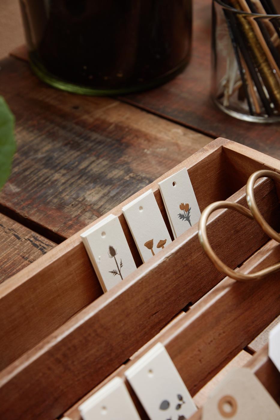 Display/ Holzkiste  mit 4 Fächern UNIKA Shaker