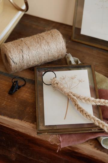 Garn/ Jutegran/ Juteschnur natur, 100 m- Geschenkband