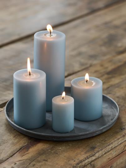 Kerzentablett/ Tablett/ Untersetzer mit Kante, Zink - Ø: 22 cm