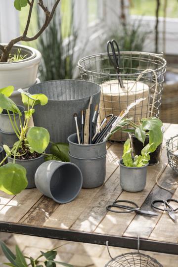 Topf/ Übertopf rund klein