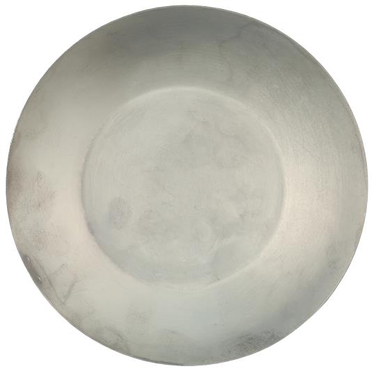 Kerzentablett/ Untersetzer konischer Innenboden, Ø: 10 cm - Zink