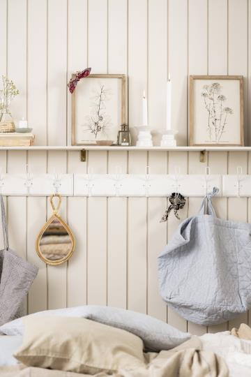 Laterne Blumen, konisch - messingfarben