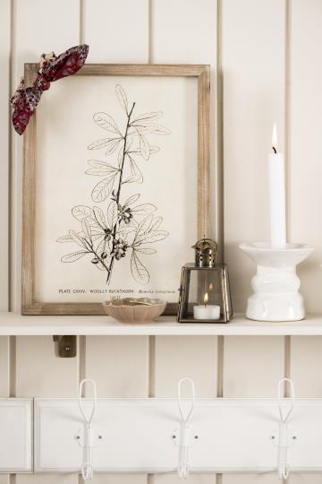 Laterne Blumen, konisch - messingfarben