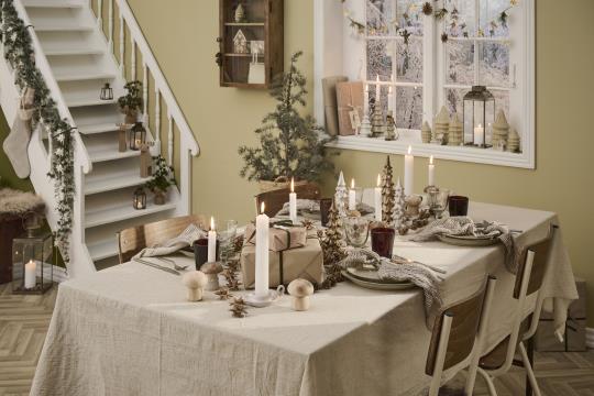 Pilz stehend Holz, natur - 7,8 cm