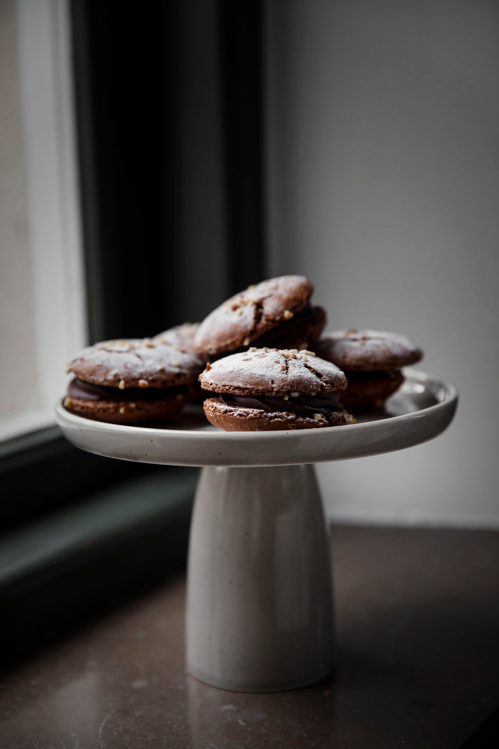 Tortenplatte, Porzellan 20cm - Sand