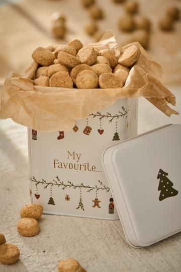 Plätzchendose/ Gebäckdose My Favourite mit Girlande My Nostalgic Christmas viereckig