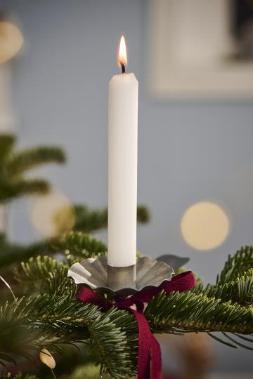 Clip Kerzenhalter, Zink für Ø: 2,2 cm Kerze - L: 15 cm