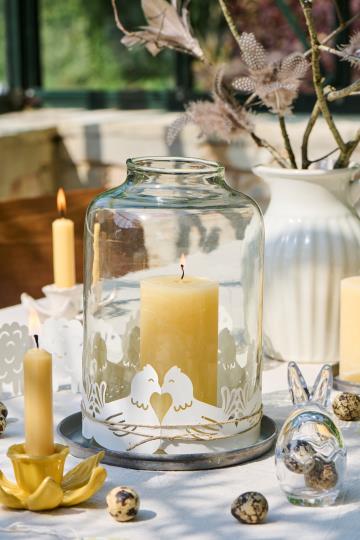 Glasglocke Malou mit Öffnung oben, mundgeblasen - 24,5 cm