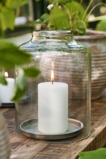 Glasglocke Malou mit Öffnung oben, mundgeblasen - 24,5 cm