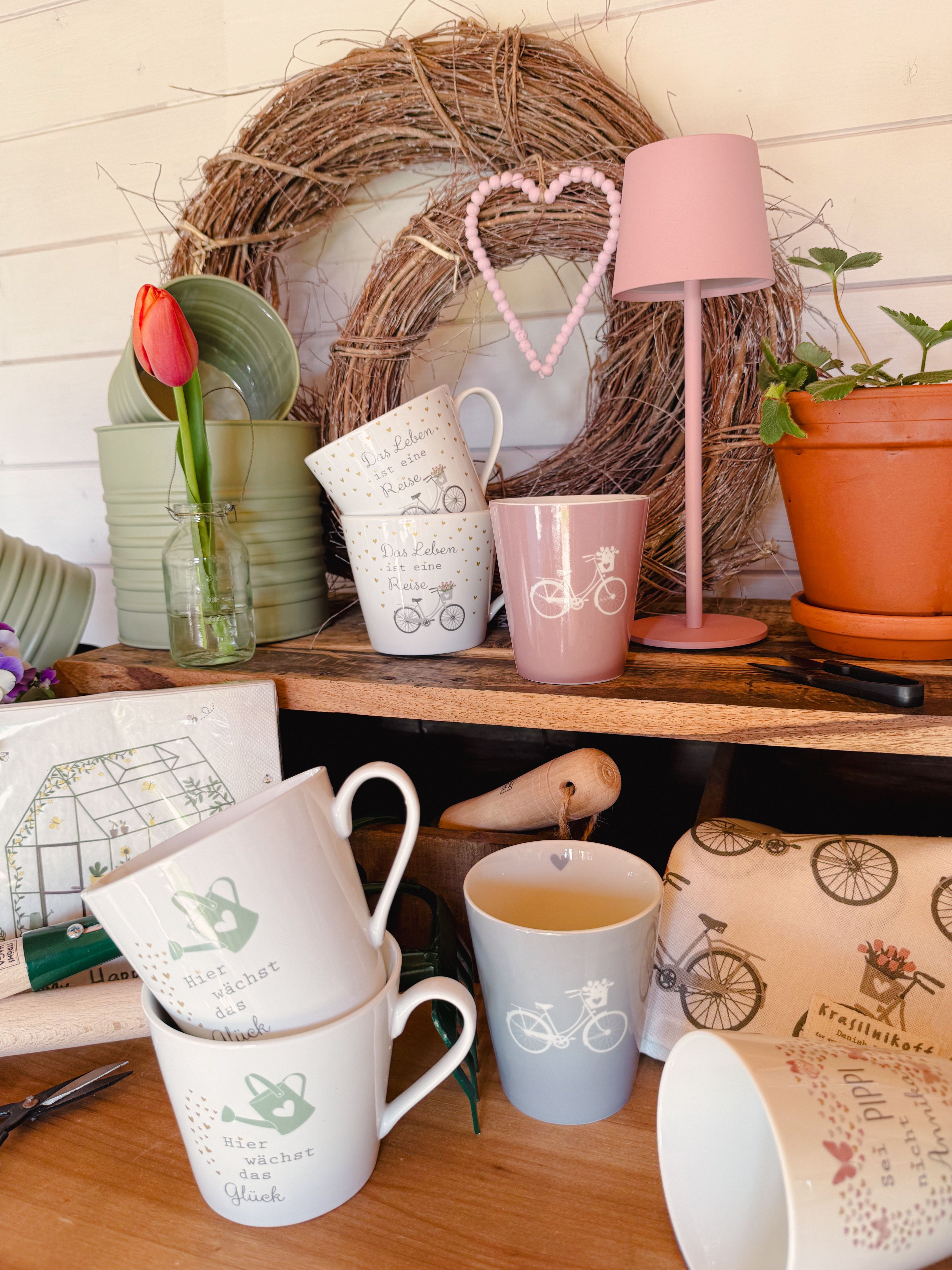 TASSE/ BECHER HAPPY CUP - Hier wächst das Glück