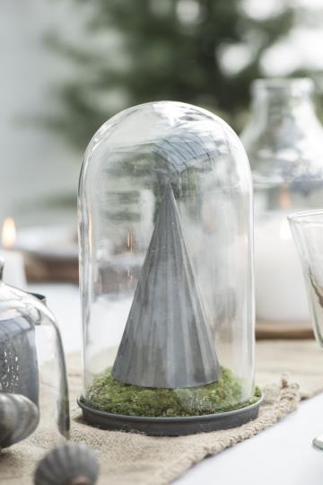 Kerzentablett/ Tablett/ Untersetzer mit Kante, Zink - Ø: 15,7 cm