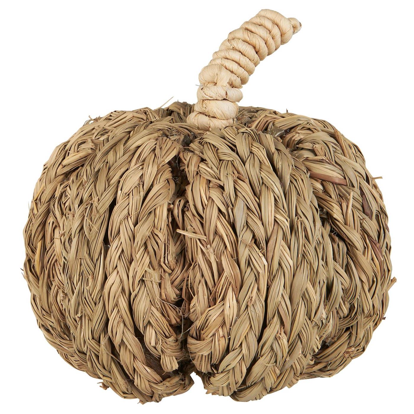 Kürbis / Dekokürbis aus Quecke  - Ø: 15cm - kleine Makel