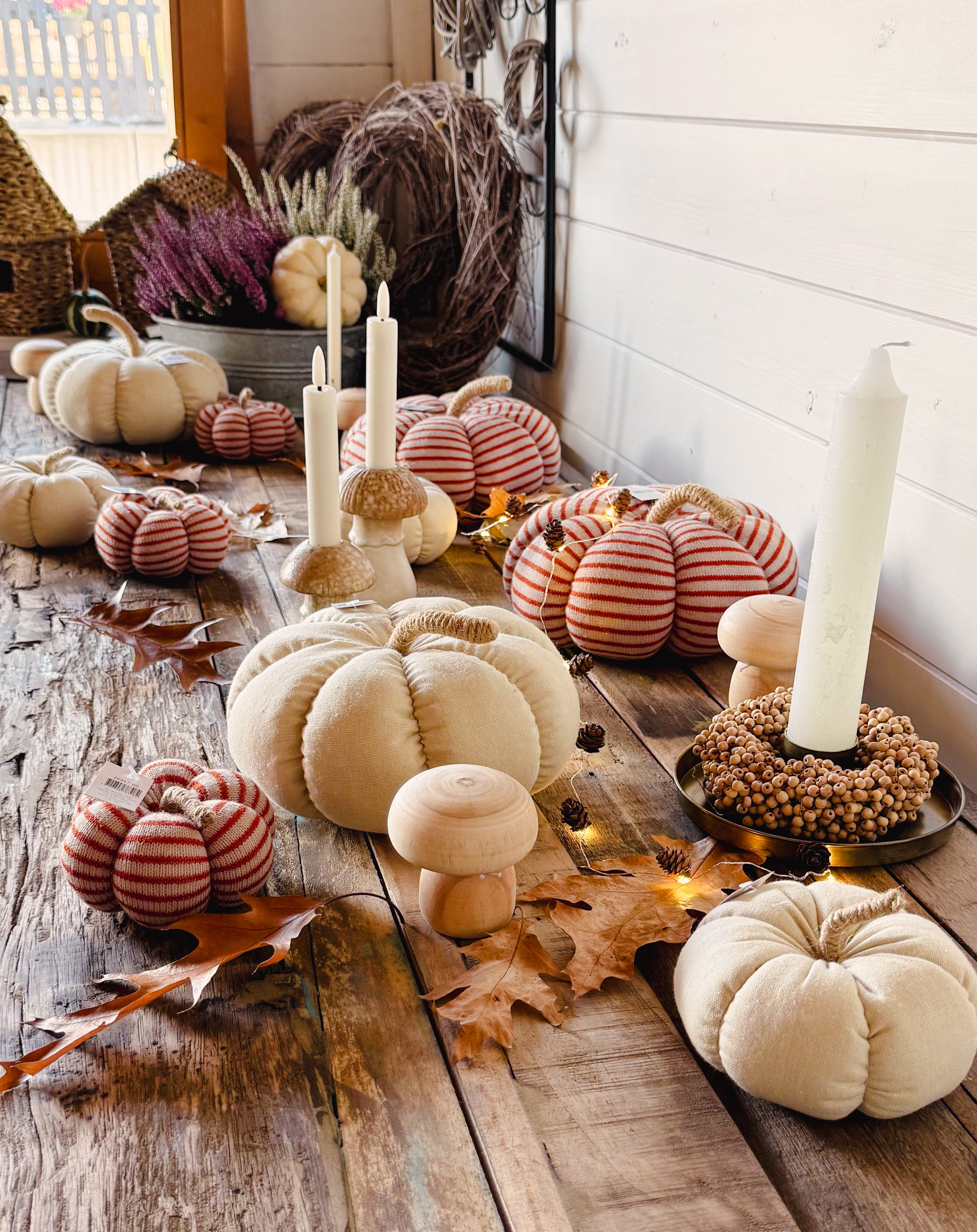 Kranz aus Holzperlen handgefertigt, natur - Ø: 10 cm