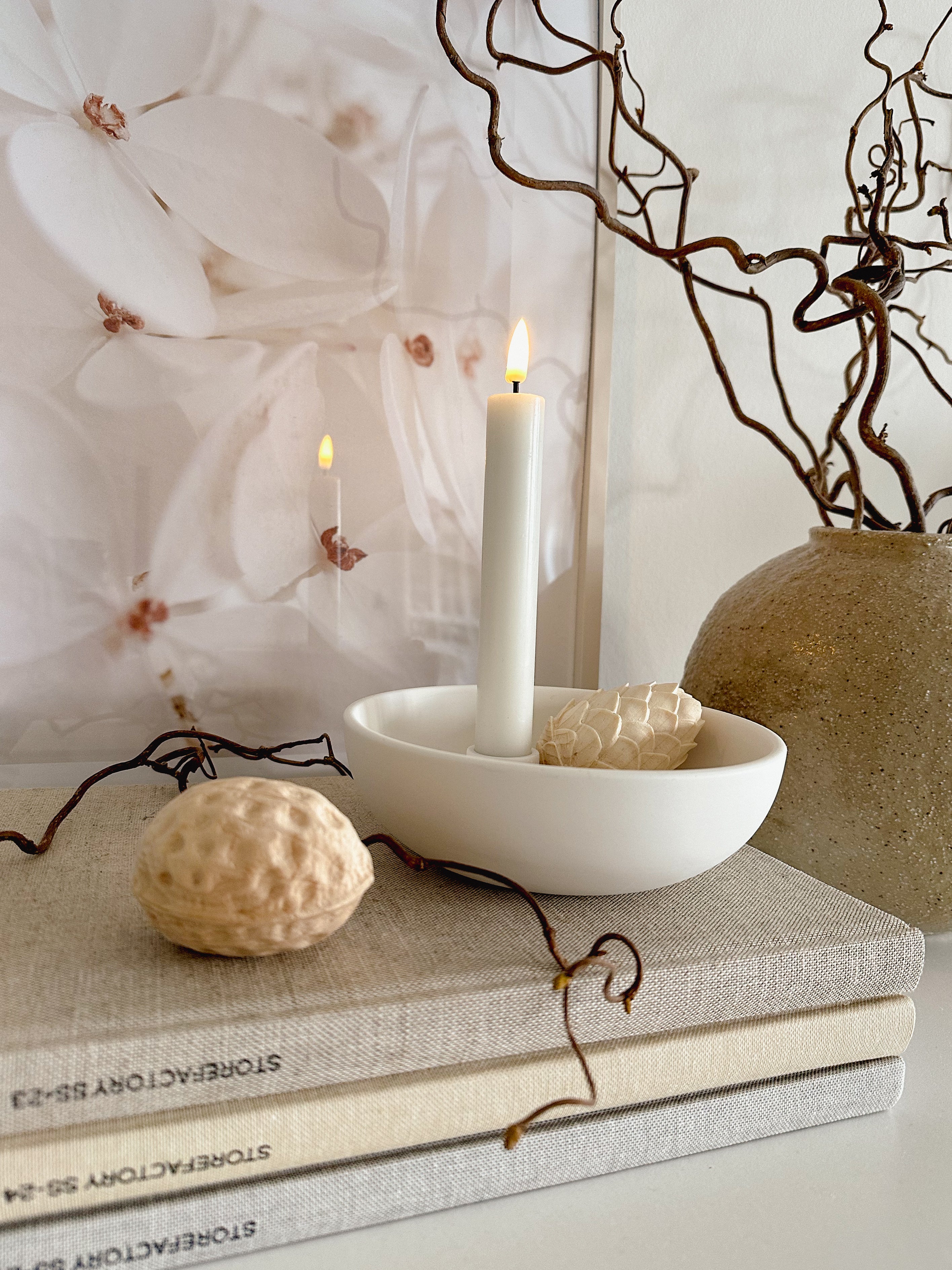 Zirbenholz Walnuss, natur - 7 cm