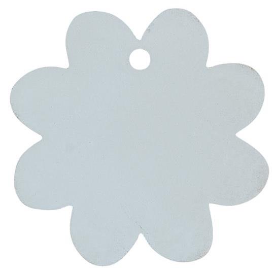 Geschenkanhänger/ Anhänger Blume, Holz - hellblau