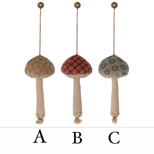 Pilz Ornament Anhänger - 3 Designs