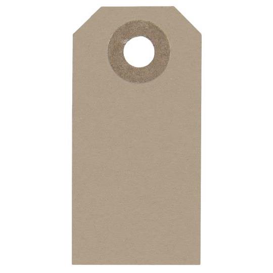 Geschenkanhänger/ Anhänger neutral Papier, graunatur - 10er Set