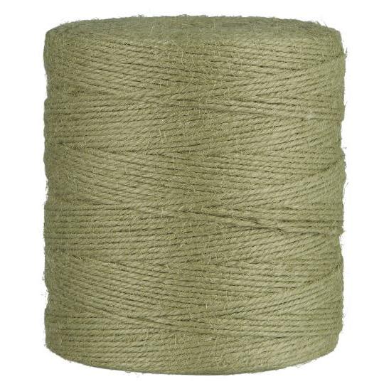 XL Jutegran/ Juteschnur/ Garn staubig grün, 400 m- Geschenkband