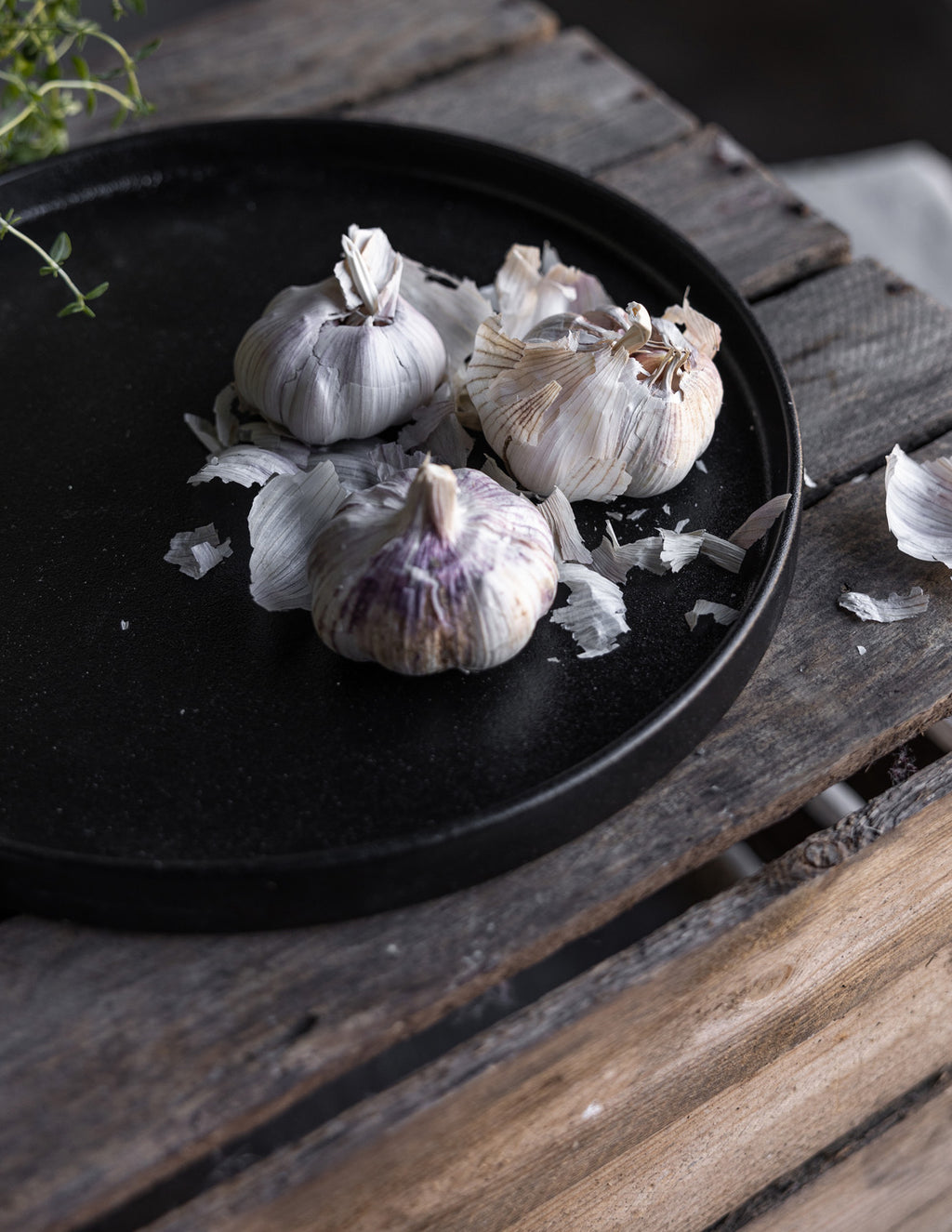 Tablett Grimshult Keramik, rund - schwarz