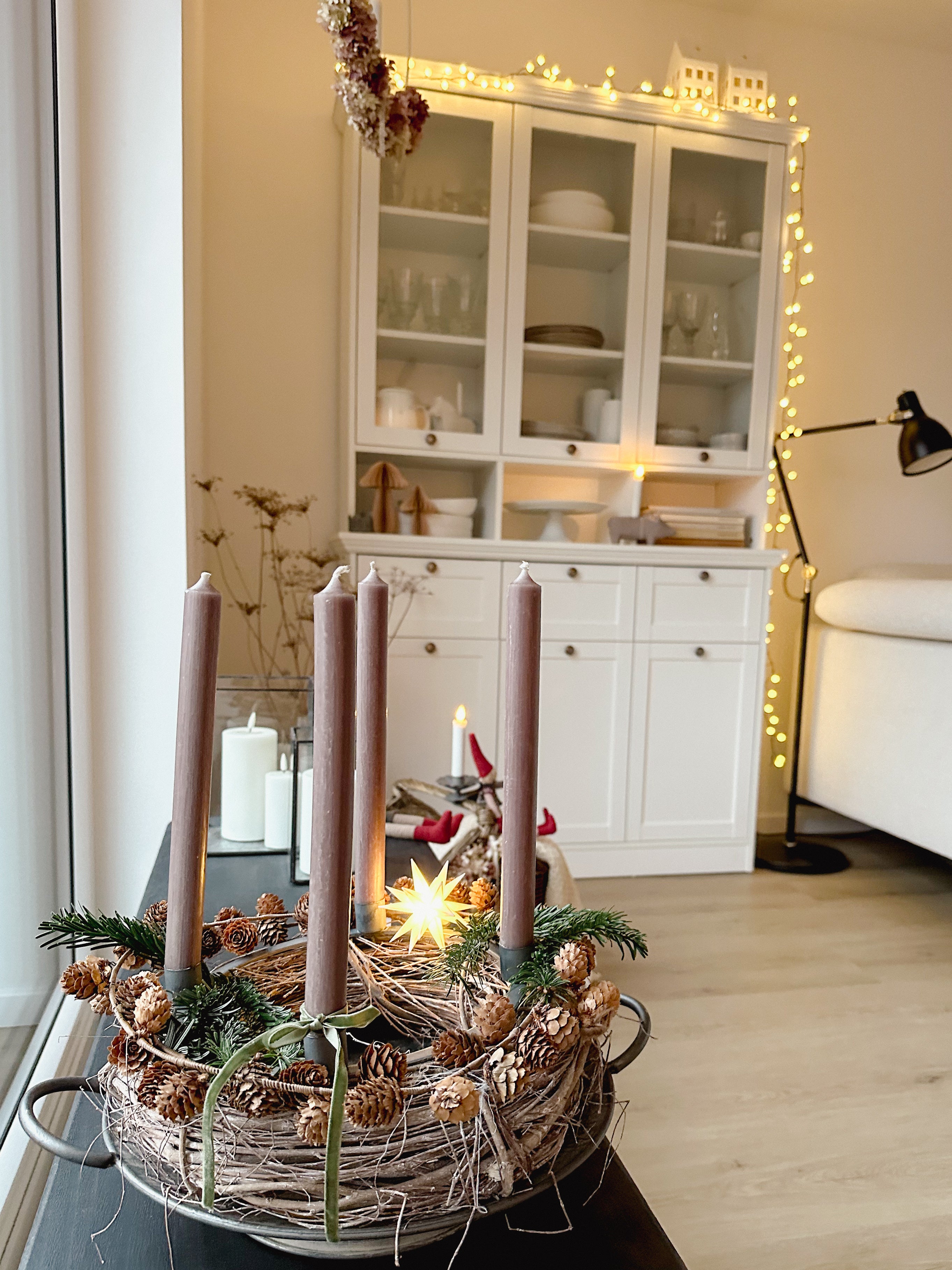 Lichterkette Perlen Clusterlights Kugel 120 LED 3m mit Timer, warm weiß - Trafo