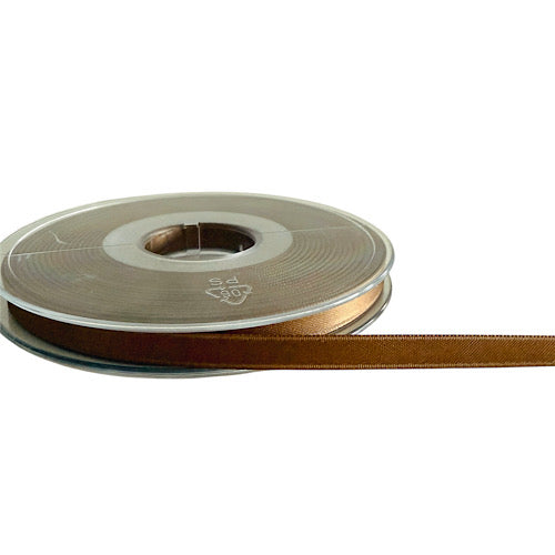 2 Meter Band Satin, 6 mm, Schlamm - Geschenkband