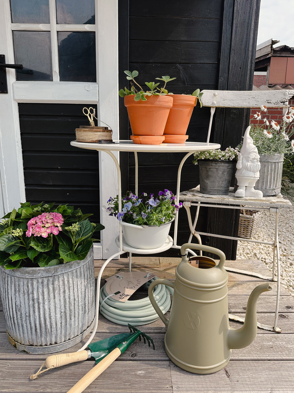 Gießkanne Lungo 8 L olivgrau