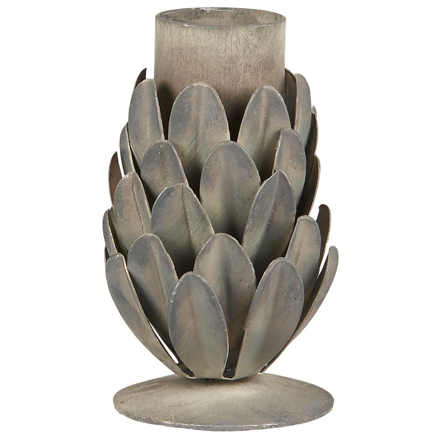 Kerzenhalter Zapfen, Zink für Ø: 2,2 cm Kerze - H: 7,0 cm