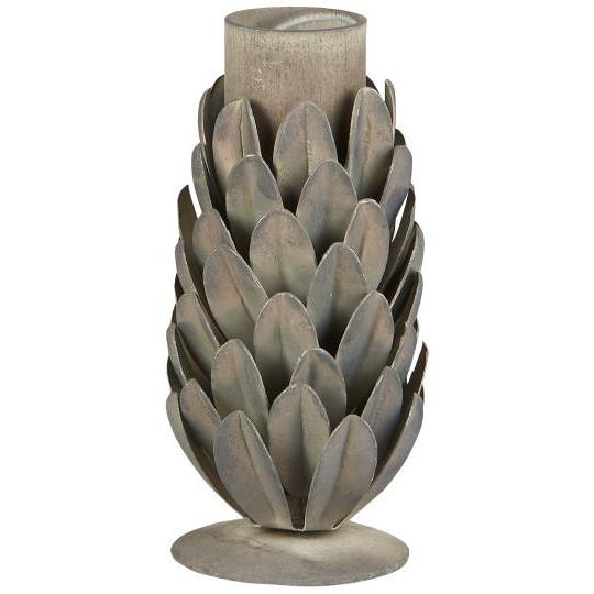 Kerzenhalter Zapfen, Zink für Ø: 2,2 cm Kerze - H: 9,3 cm