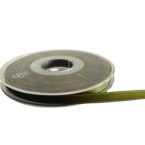 2 Meter Band Satin 6 mm, Moos - Geschenkband