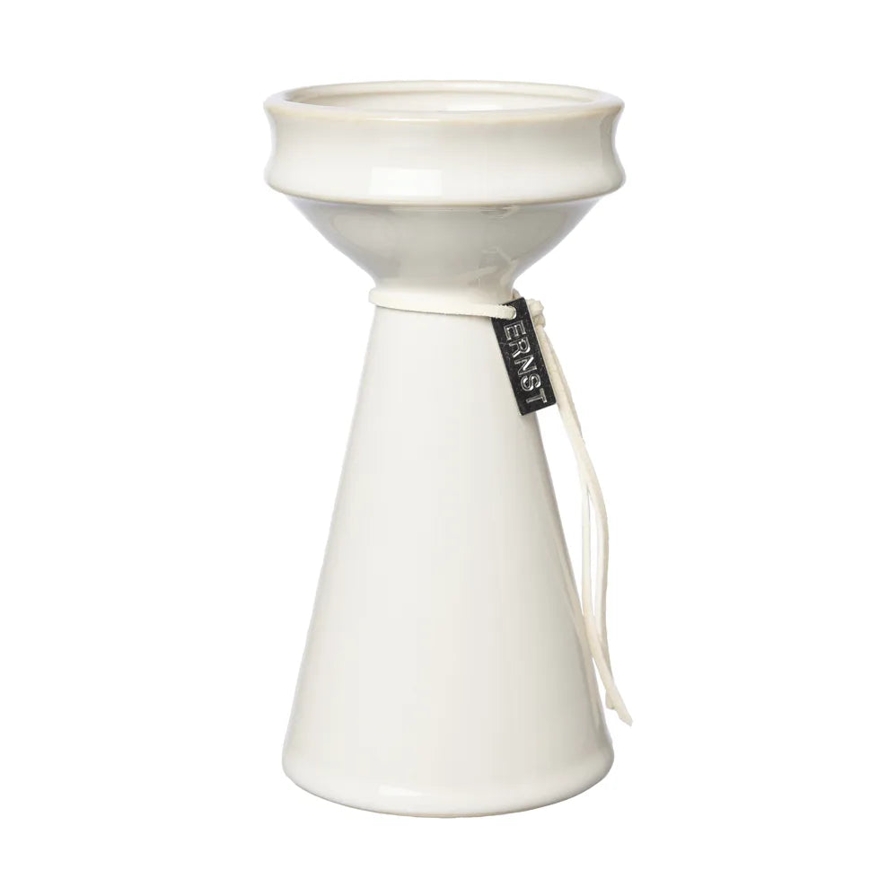 Hyazinthen Vase Lökvas, naturweiß - H 16 cm