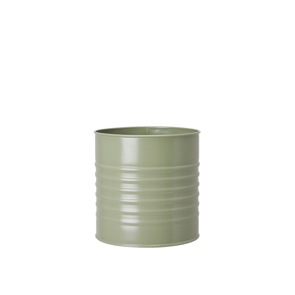 Blumentopf/ Pflanztopf Ariel, Metall Olivgrün Matt - 3 verschiedene Größen